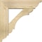 Ekena Millwork Olympic Traditional Rough Sawn Bracket w/ Offset Brace, Douglas Fir, 6"W x 20"D x 20"H BKT0604X20X20OLY01RDF - alternate 2